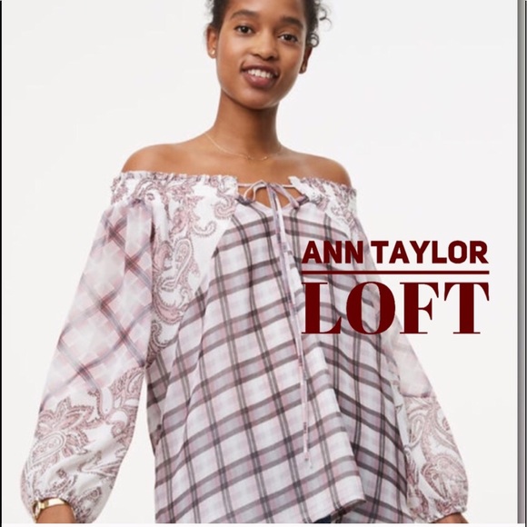 NWT ANn Taylor Loft Off Shoulder Blouse size M - Picture 5 of 5